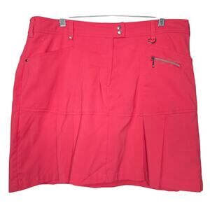 GG Blue Luxe Sport Coral Golf Pickleball Skort Plus Size 14
